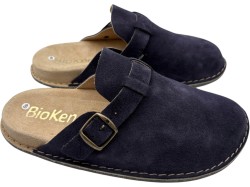Mule BioKen Fusbet Klapki Skórzane – Inkstone Navy, Komfort Premium
