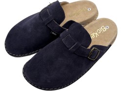 Mule BioKen Fusbet Klapki Skórzane – Inkstone Navy, Komfort Premium