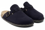 BioKen Klapki Skórzane Damskie Fusbet Mule Inkstone Navy – Komfort Premium