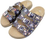 Klapki skórzane damskie Fusbet  Bioken Bloomora