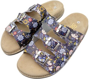 Klapki skórzane damskie Fusbet  Bioken Bloomora