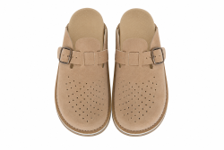 Klapki skórzane damskie BioKen ORIGINAL Fusbet – Desert Sienna